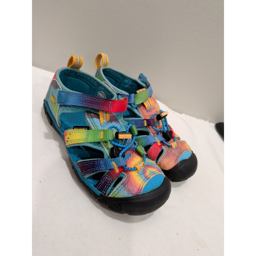 Keen Newport H2 Sandals Youth Sz 12 Rainbow Tie Dye Sport Hiking Water Shoes